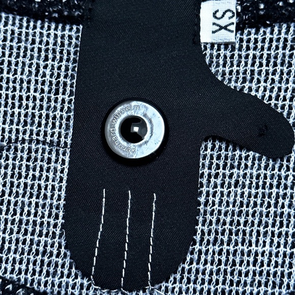 BELGIUM DESIGNER BERNHARD WILLHELM TOP SWEATER PULLOVER METALLIC SILVER  RARE XS - Picture 7 of 10